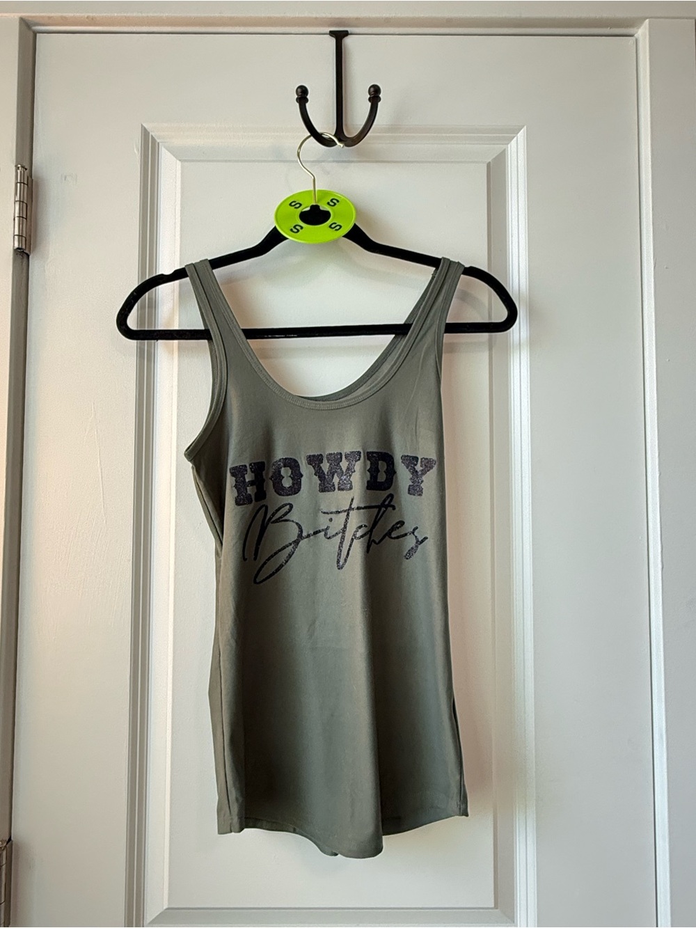 Olive Green Graphic Tank
